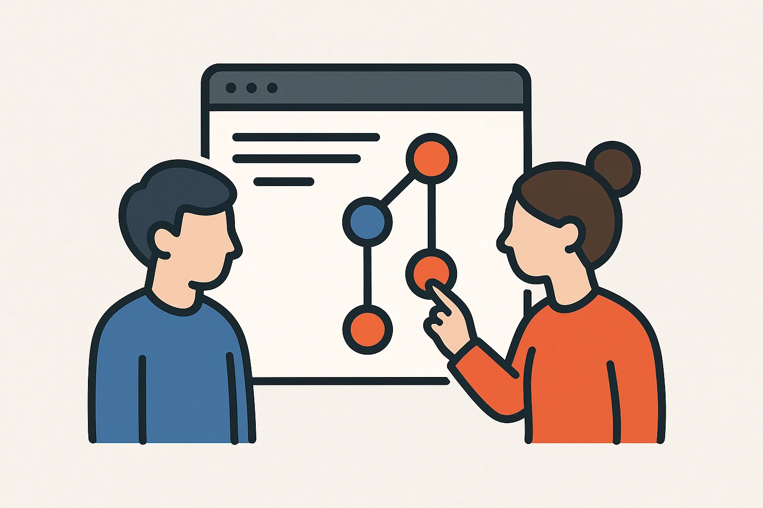 GitHub a GitLab loga s ikonou spolupráce